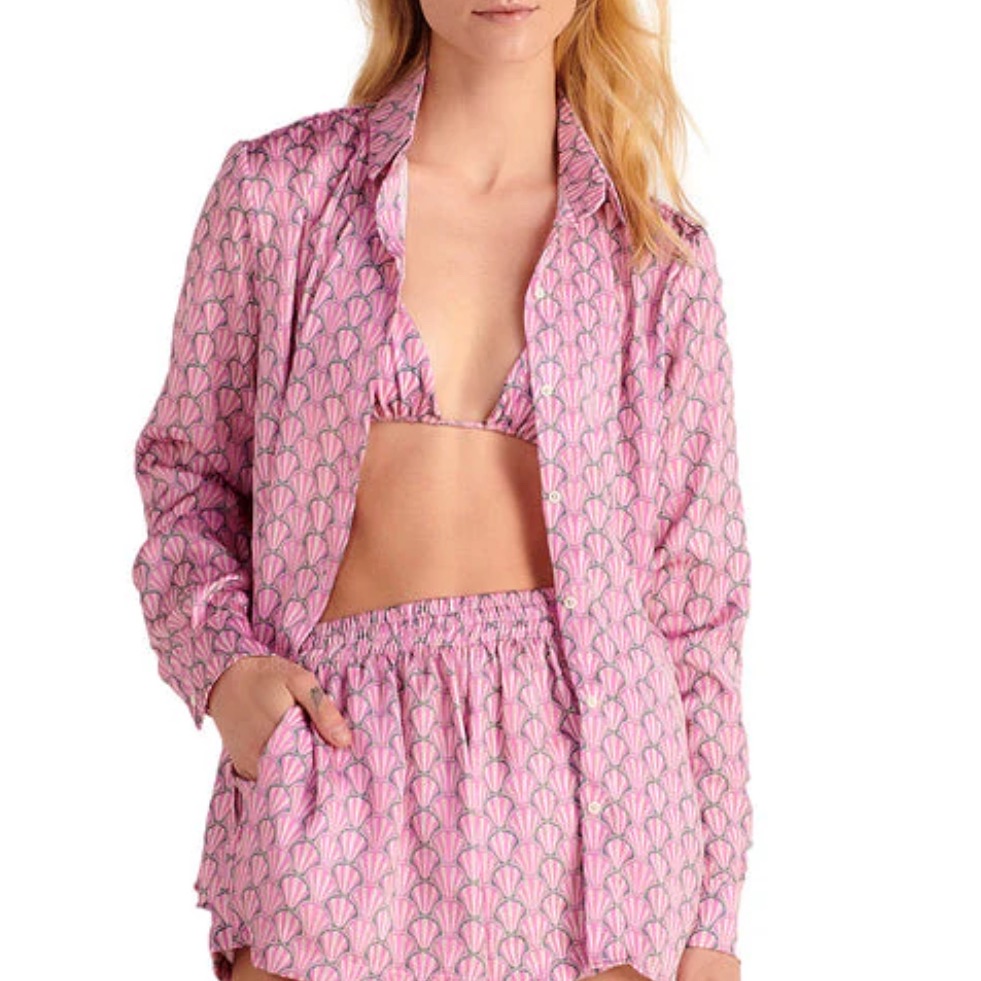 Peixoto Pink Patterned Set